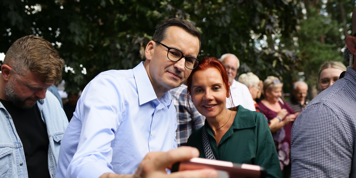 Mateusz Morawiecki podczas pikniku w Tychach