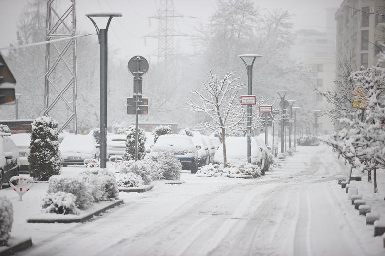 Kraków w trakcie śnieżycy, 11 grudnia 2022 r.