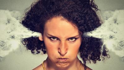 wściekłość złość agresja kobieta