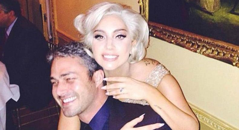 Happy couple: Lady Gaga wants to include her family in her upcoming nuptials to fiance Taylor Kinney