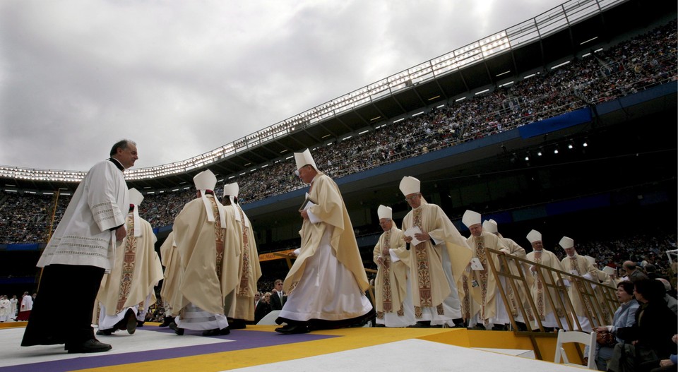 USA PAPIEŻ BENEDYKT XVI MSZA NA STADIONIE NY YANKEES