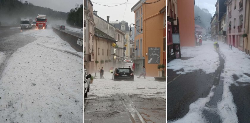 Atak zimy w środku lata. Musieli wyciągnąć łopaty do odśnieżania!