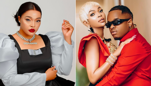 From left: Wolper Stylish, and Wema Sepetu & her boyfriend Whozu