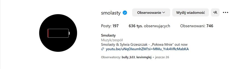 Smolasty dodał wymowny obrazek na Instagramie. 