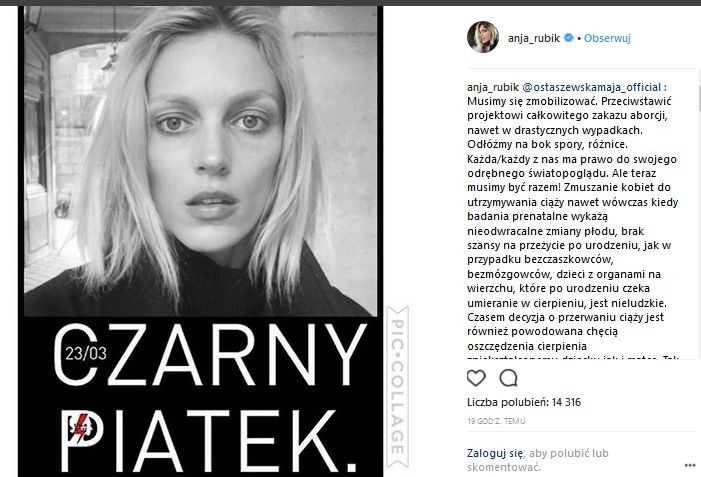 Czarny piątek - Anja Rubik