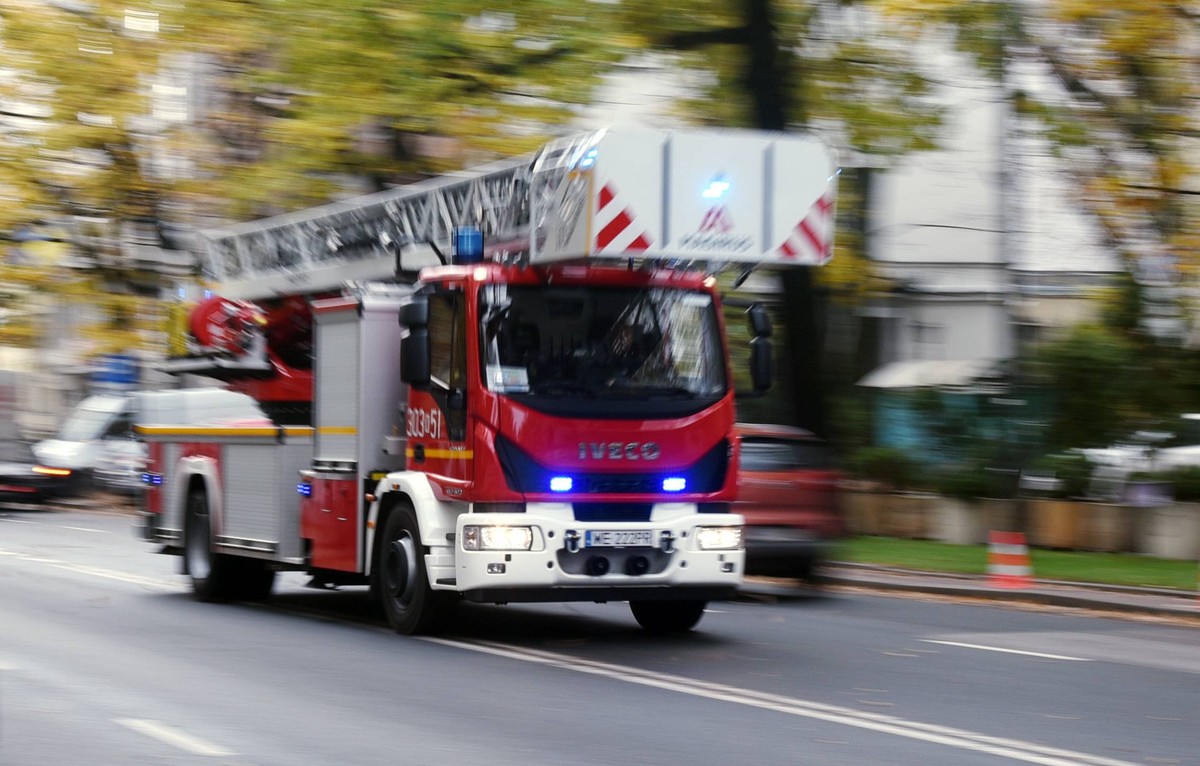 Evacuation in Przystajnia. There was a leakage of gas in the Biedronka store