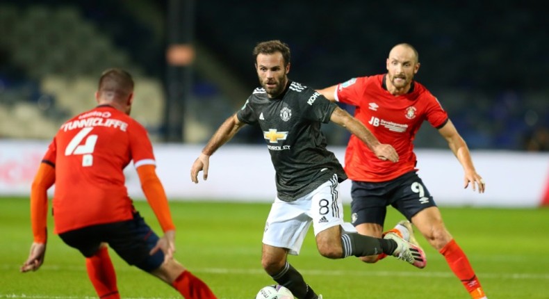 Manchester United midfielder Juan Mata scored against Luton