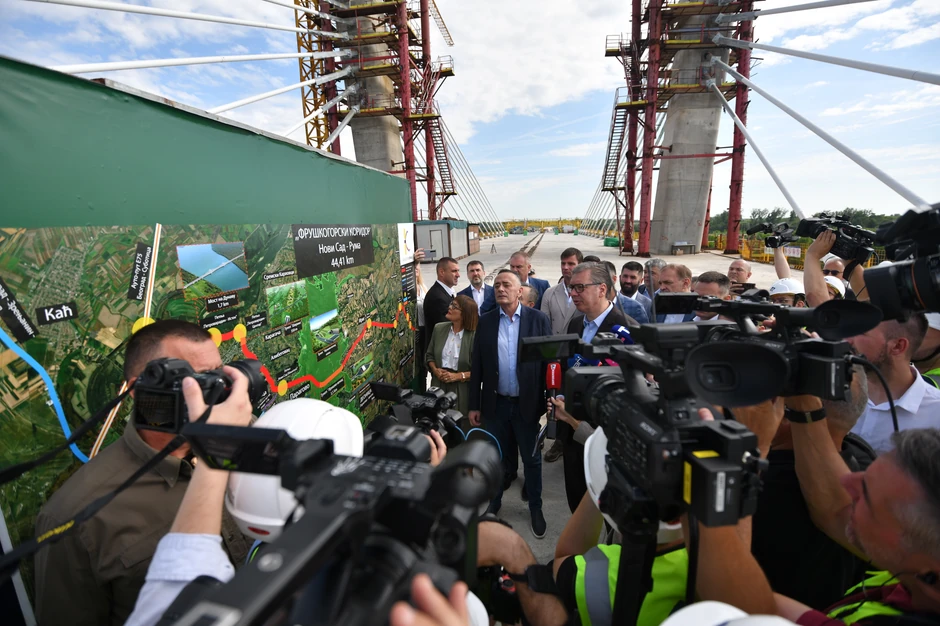 Aleksandar Vučić  radovi na Fruškogorskon koridoru   