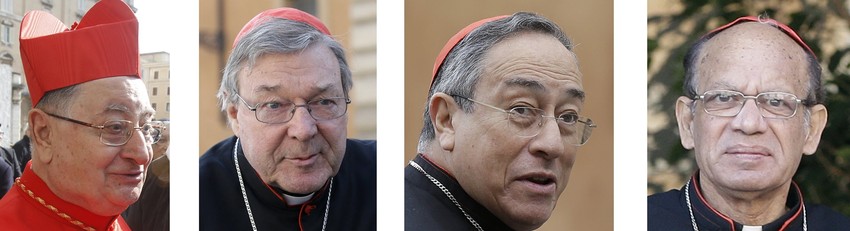 Đuzepe Bertelo, Džordž Pel, Oskar Andres Rodrigez Maradiaga i Osvald Grasias
