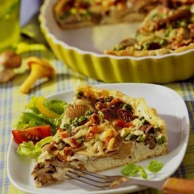 Gombás quiche