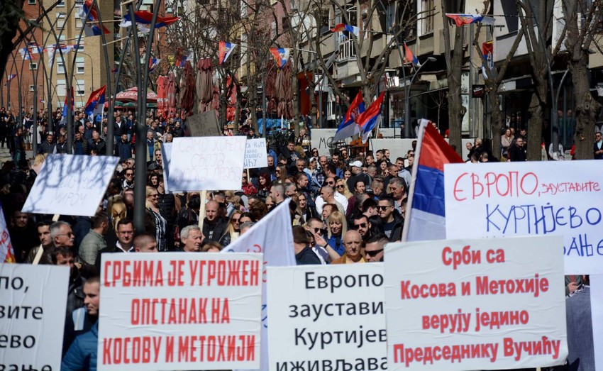 Protest u Kosovskoj Mitrovici