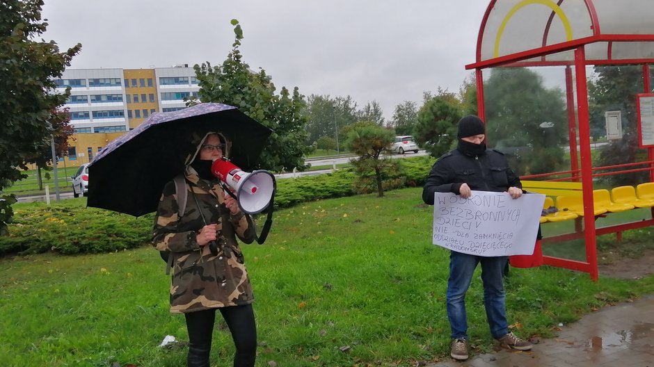 Protest w obronie oddziału dziecięcego w Radomsku