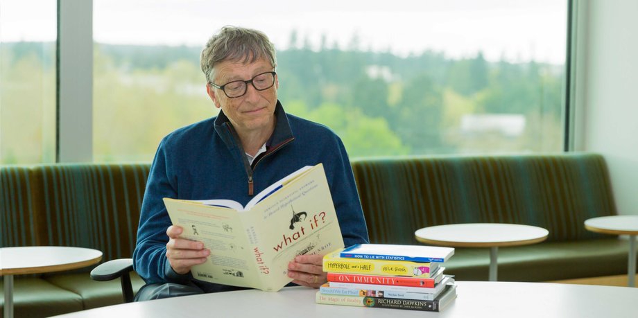 Bill Gates mellows out.