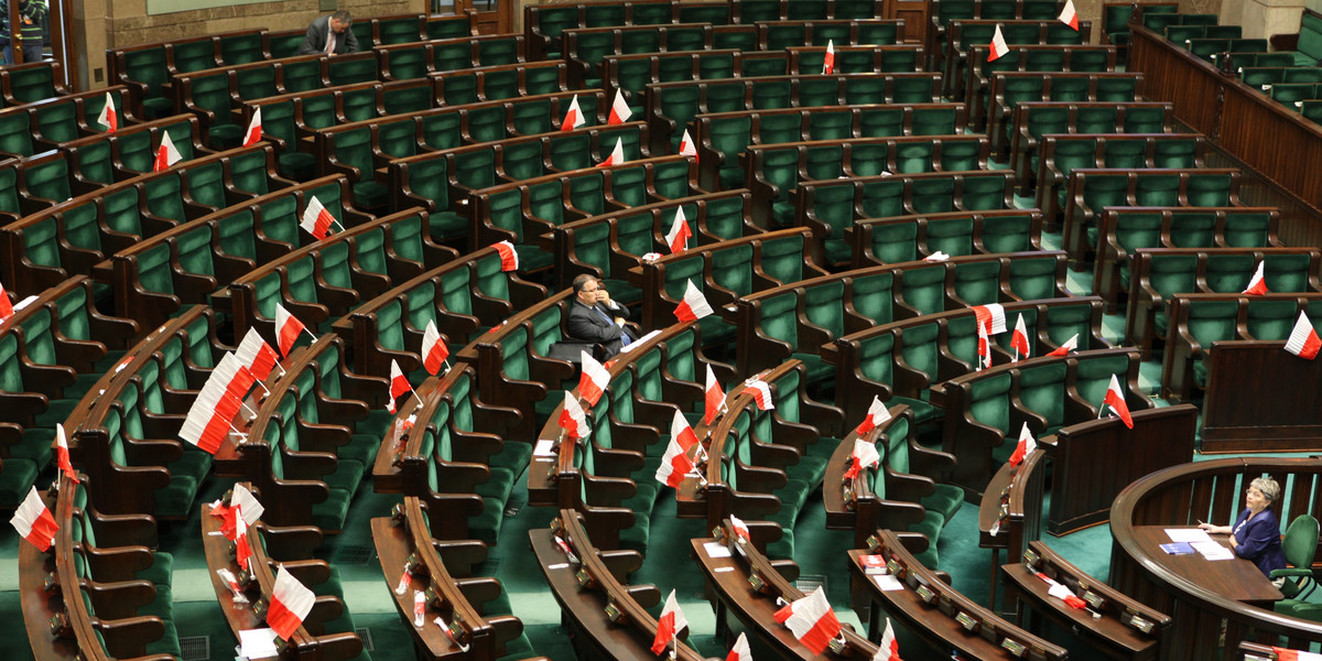 Sejm jak kierowcy. Też ma swoje flagi