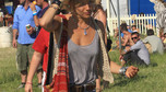 Sienna Miller na festiwalu Glastonbury