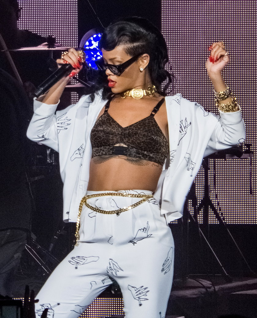 Rihanna Podczas koncertu w Londynie