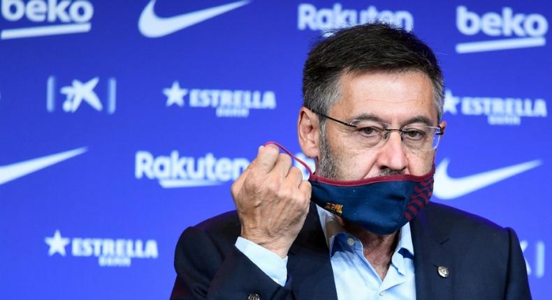 Josep Maria Bartomeu resigned as Barcelona president on Tuesday after months of crisis at the Camp Nou