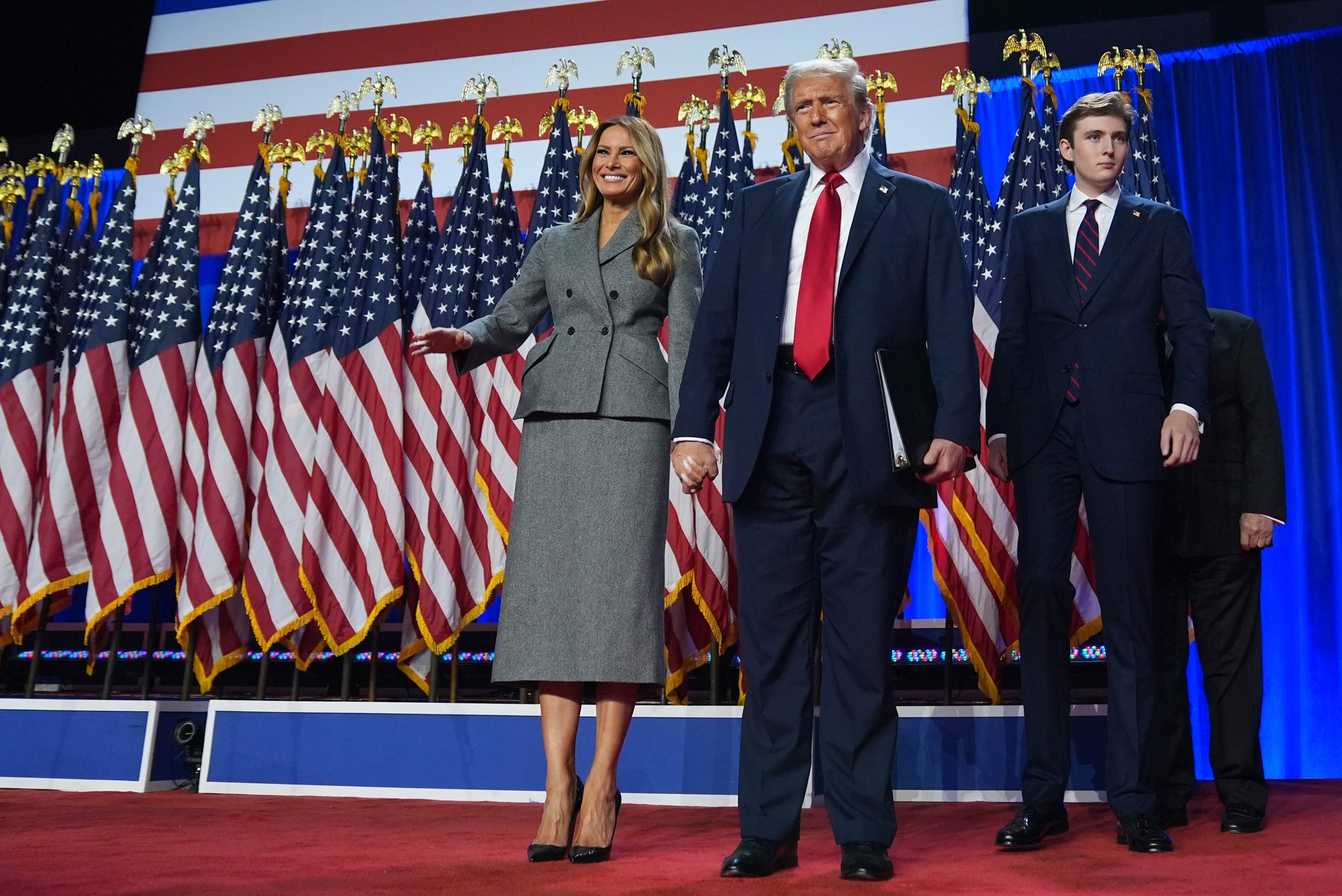 Donald Trump v americkom West Palm Beach 6. novembra 2024.