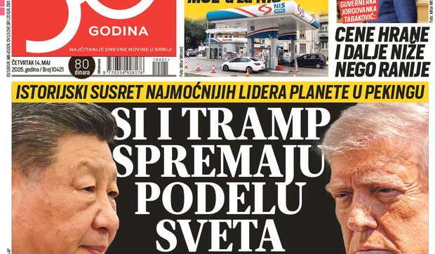 Blic naslovna strana za 14.5.