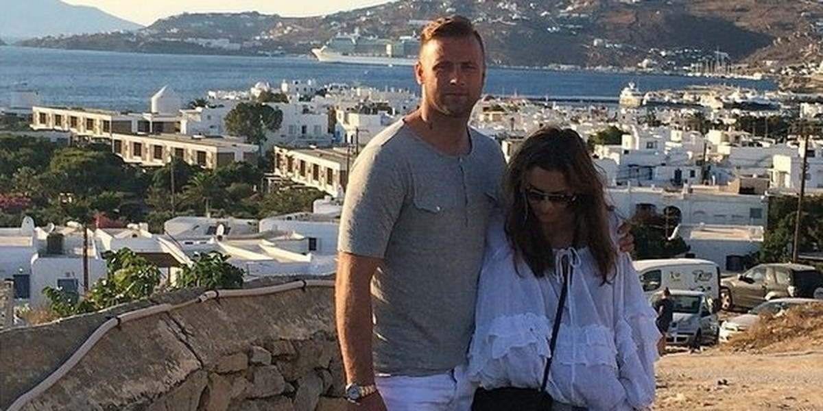 Artur Boruc i Sara Mannei na wakacjach