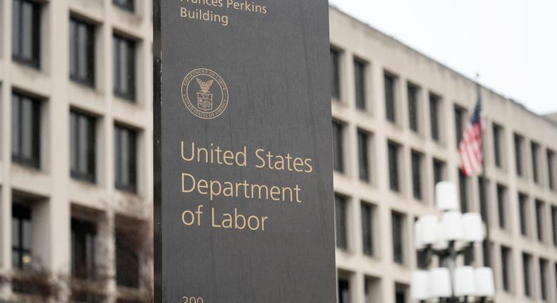 U.S. Department of Labor in Washington D.C.