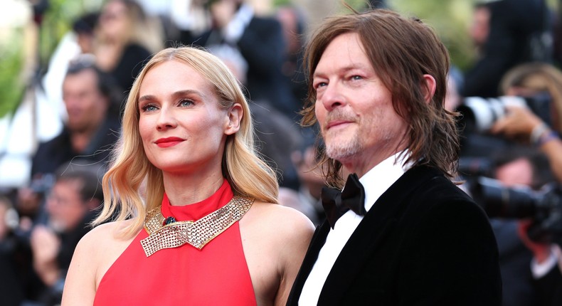 Diane Kruger and Norman Reedus during the 75th annual Cannes Film Festival on May 24, 2022, in Cannes, France.Gisela Schober/Getty Images