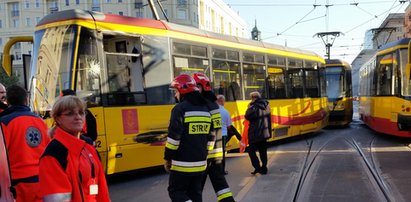 Czołowe zderzenie tramwajów w Warszawie! Są ranni!