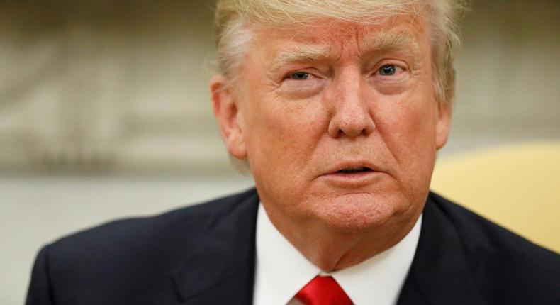 President Donald Trump said on Wednesday that former FBI Director James Comey's Senate testimony is loaded up with lies.