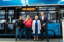 Adam Wójcik ma swój tramwaj we Wrocławiu