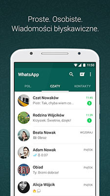 Aplikacja whatsapp messenger