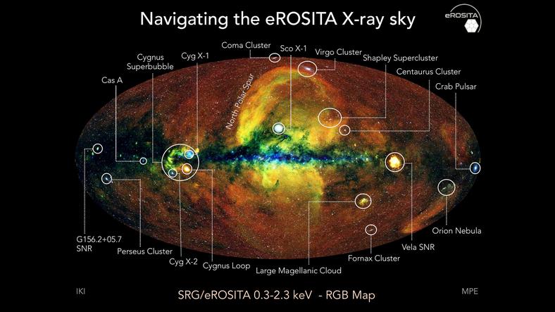 Każda z jasnych kropek na tym zdjęciu reprezentuje czarną dziurę lub gwiazdę neutronową w galaktyce Drogi Mlecznej