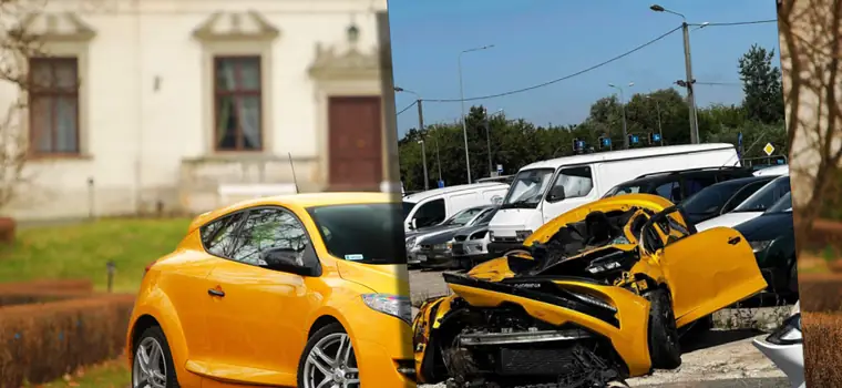 Wypadek w Krakowie. Pasażerowie nie mieli prawa być w aucie