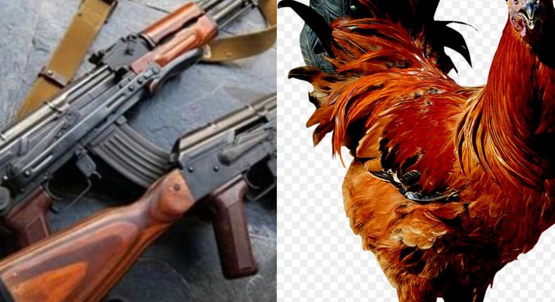 4 robbers heavily armed with AK47 storm village to steal one chicken