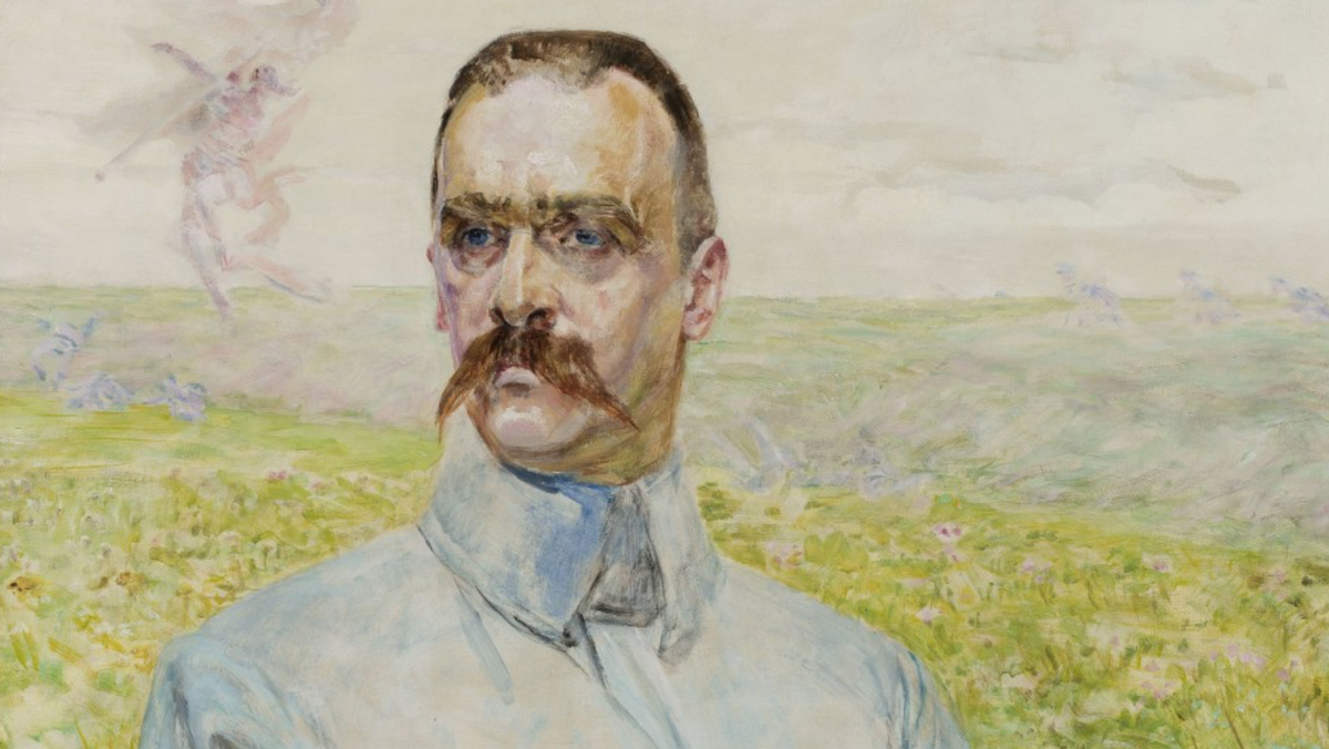 Jacek Malczewski, Portret Piłsudskiego w stroju brygadiera, 1916, olej, płótno, Muzeum Narodowe w Warszawie