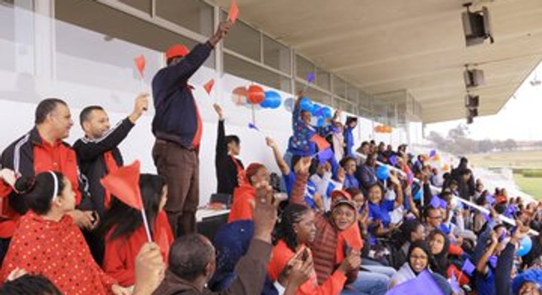 Raila Odinga at his granddaughter's sports day