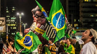 Protest against Brazil's President Dilma Rousseff