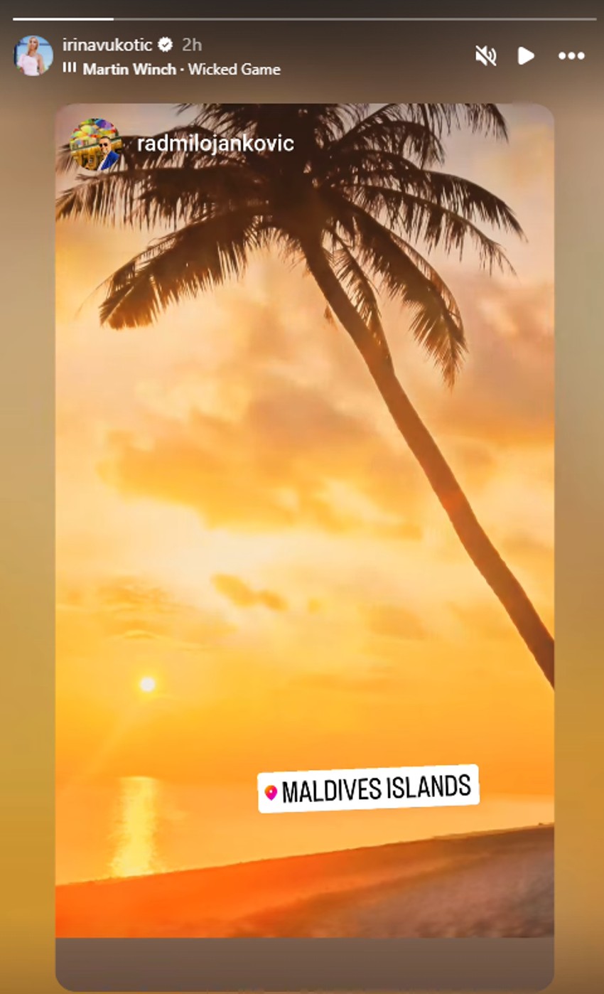 Irina i Radmilo otišli na Maldive