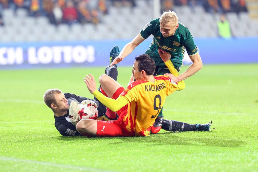 Pilka nozna. Ekstraklasa. Korona Kielce - Slask Wroclaw. 03.11.2017