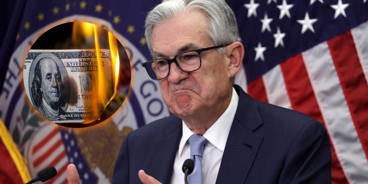 Prezes Fed Jerome Powell ma m.in. dbać o siłę dolara. Wokół amerykańskiej waluty dawno nie było tyle zagrożeń.