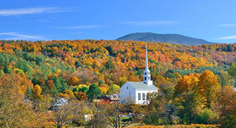 Stowe, Vermont, during the fall.Songquan Deng/Shutterstock