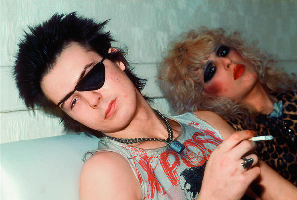 Sid Vicious of the Sex Pistols with Nancy Spungen at their flat in London, 4th August 1978