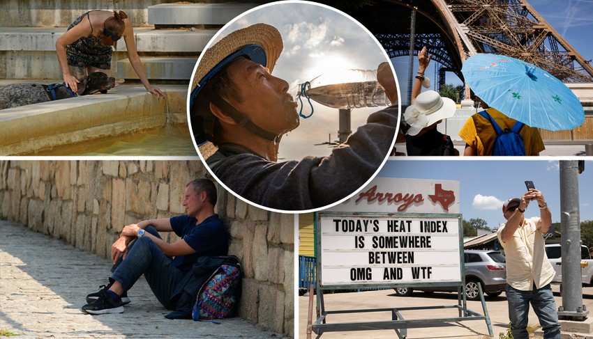 Visoke temperature - Ilustracija