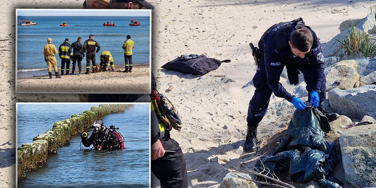 Dramatyczna akcja w Kołobrzegu! Na plaży leżała kurtka, buty i telefon. Do kogo należały?