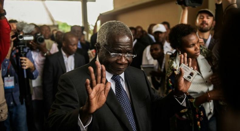 Afonso Dhlakama, pictured in 2014, has been holed-up in the central Gorongosa mountains for a year