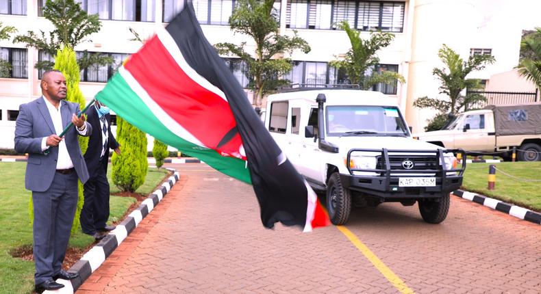 DCI Director George Kinoti flags off 32 refurbished vehicles