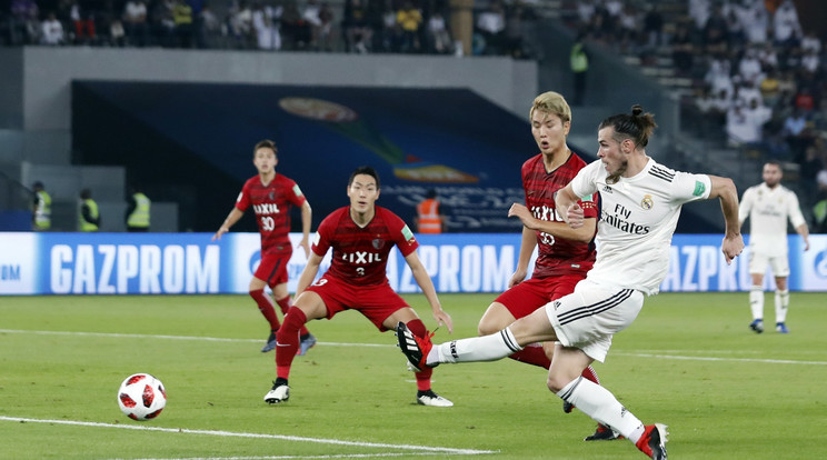 Gareth Bale triplázott a a japán csapat ellen /Fotó: MTI/ AP/ Haszan Ammar