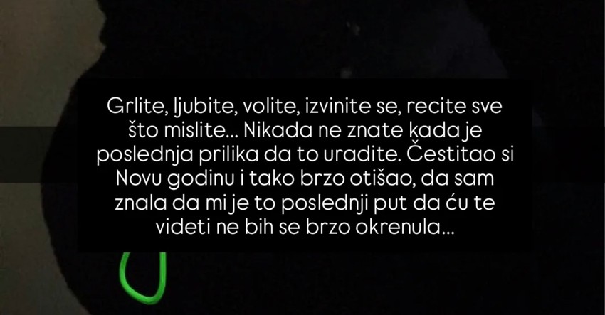 Poruke opraštanja od Nenada koji je ubijen u Tovariševu