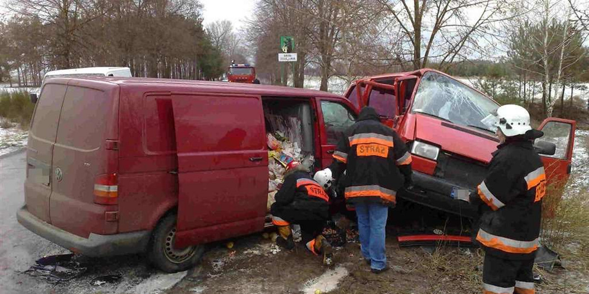 wypadek, bus, dzieci, ranni, szpital, Rękawiec