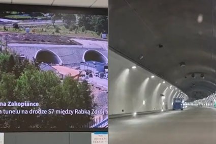 Tunel na zakopiance niemal gotowy. GDDKiA pokazała nagrania