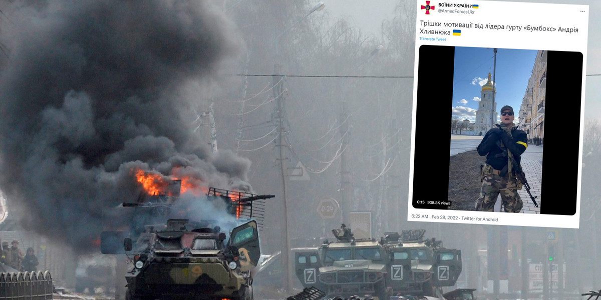 Wojna Rosja - Ukraina. Piosenkarz Boombox zagrzewa do obrony ojczyzny